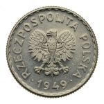1 złoty 1949 r. - Aluminium